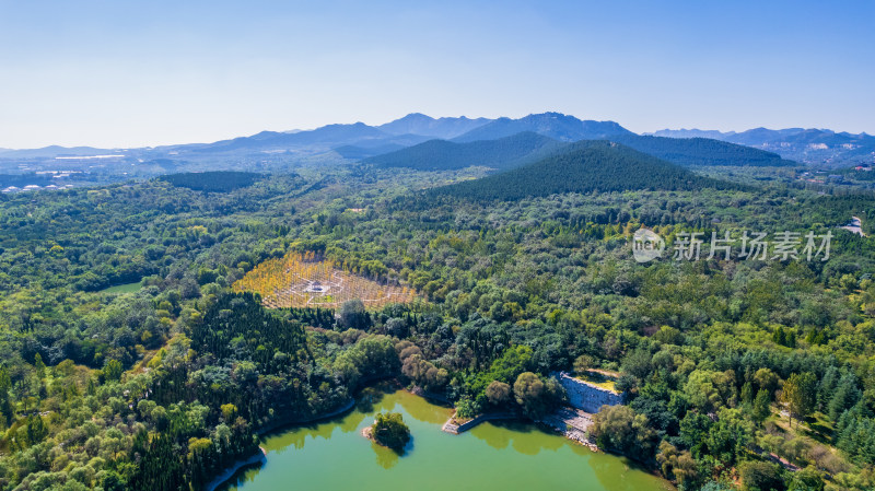 青山青州云门山远景航拍