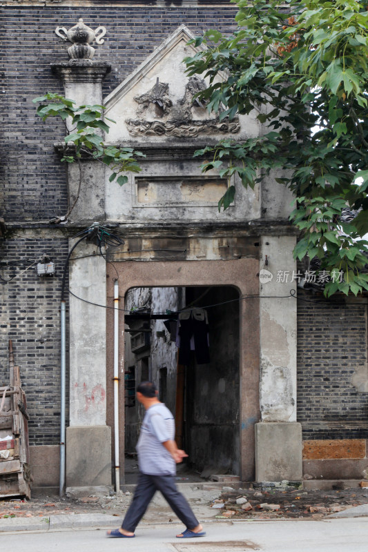 江南水乡古镇临水古建筑景观