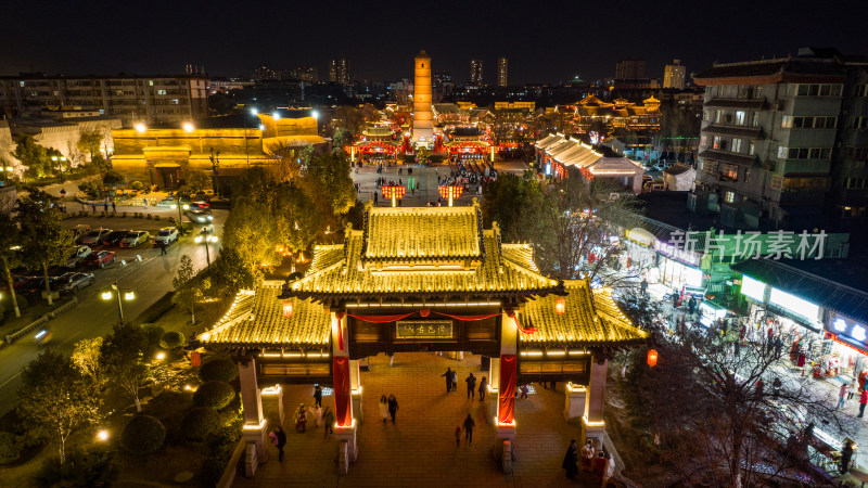 洛阳洛邑古城夜景