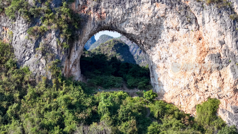 阳朔月亮山景区航拍图