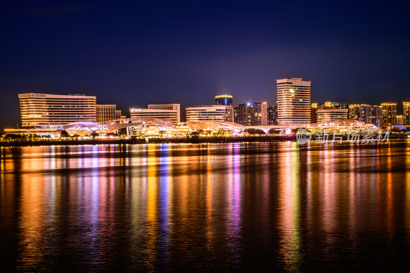 厦门五缘湾帆船俱乐部夜景