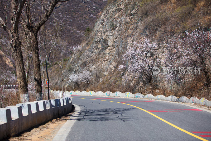 北京昌平网红公路昌赤路在春天