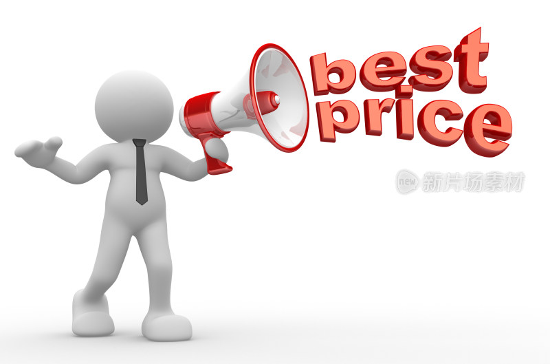 3D小人手持喇叭宣传最优价格