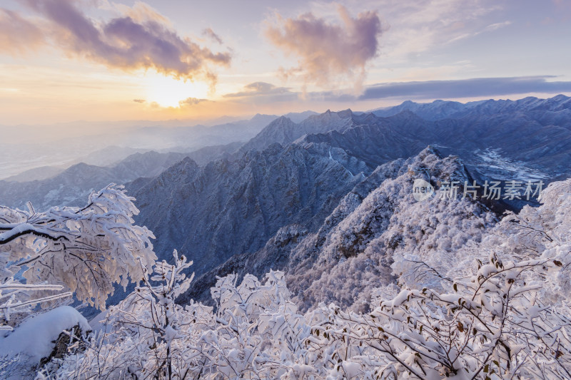 长城雪景