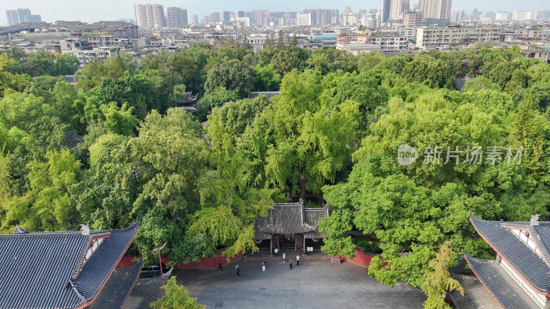 四川眉山三苏祠航拍摄影图