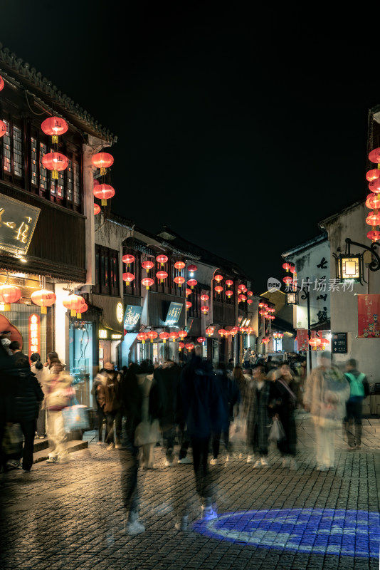 苏州七里山塘街夜景