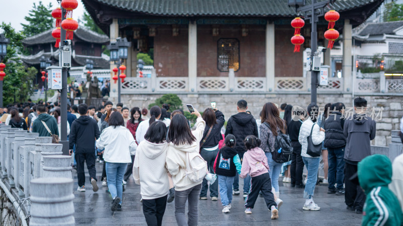 五一劳动节假期贵阳地标景点甲秀楼游玩