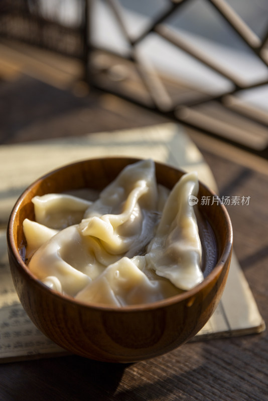 节日包饺子 冬至 春节 古风传统美食