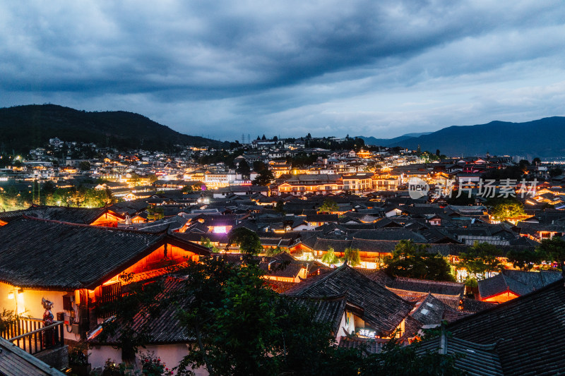 丽江大研古城夜景