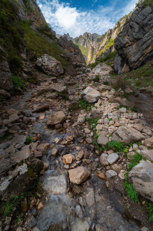 高山峡谷溪流纳摩大峡谷