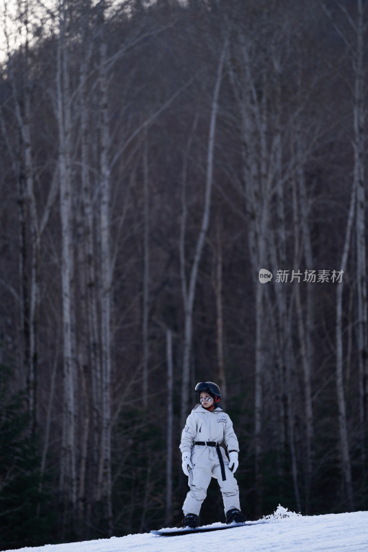 冬季户外滑雪