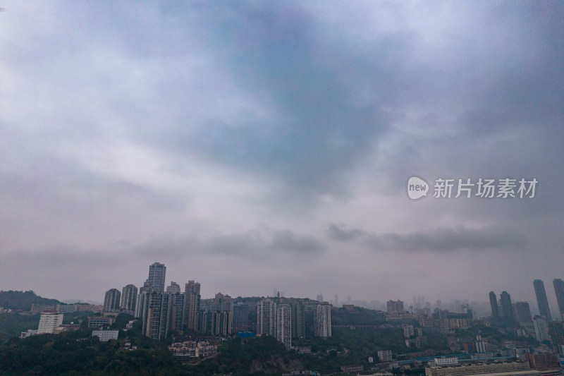 重庆雾都城市建设航拍摄影图