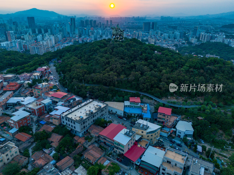 福建泉州城市建设航拍图