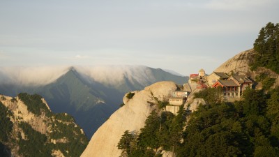 陕西华山山顶的风光