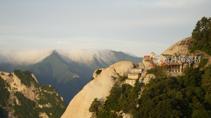 陕西华山山顶的风光