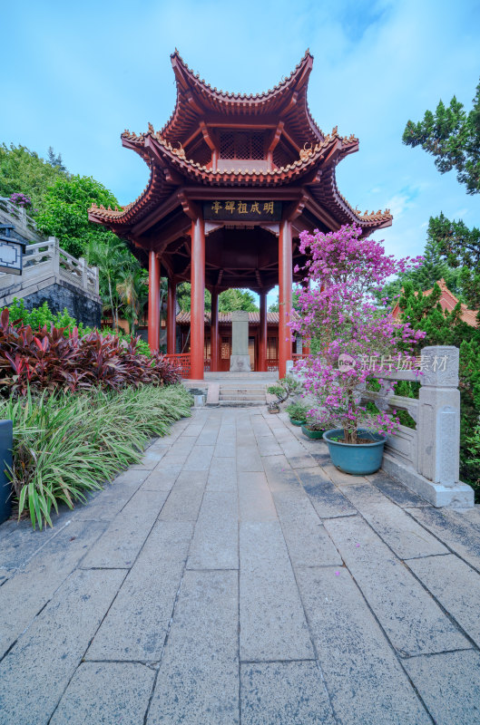 广州南沙天后宫旅游景区中式传统古建筑