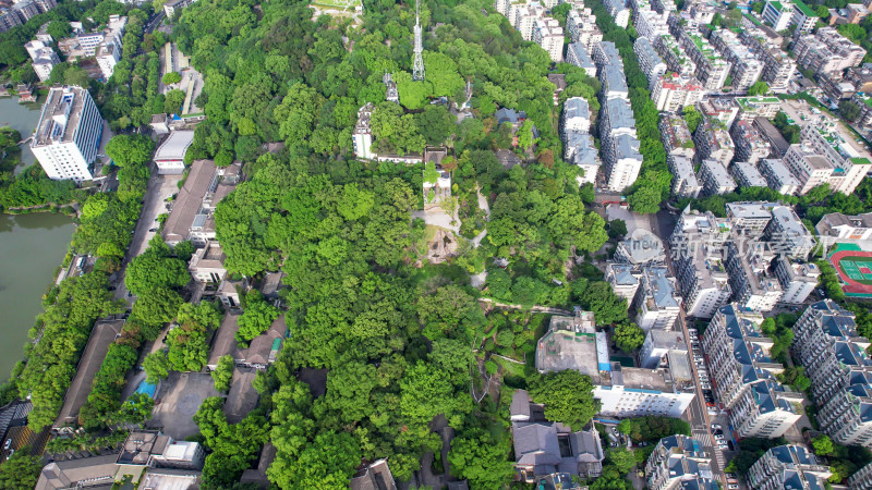 福建福州乌山景区航拍