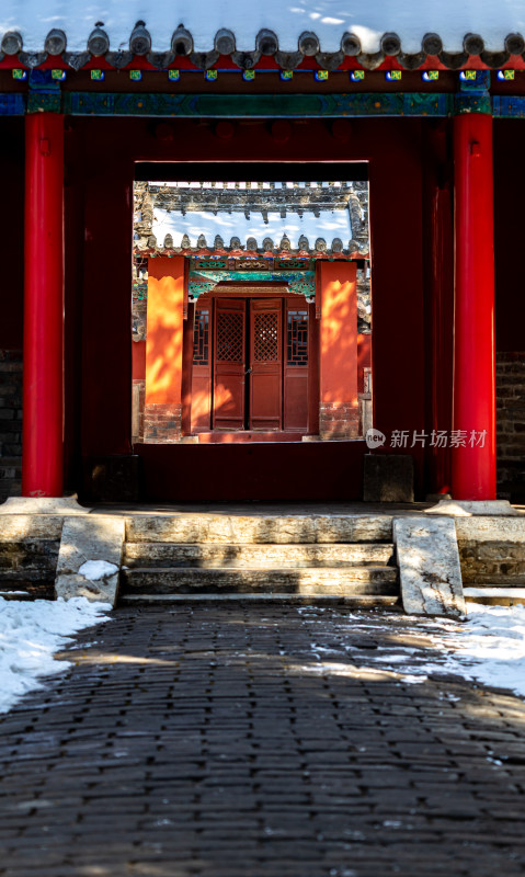 山东济宁邹城孟府景点景观