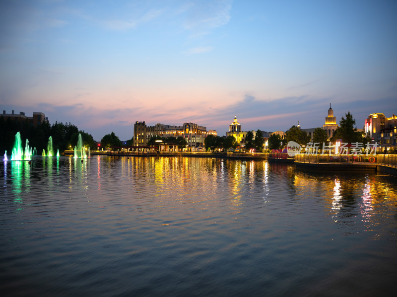 上海比斯特购物村景区夜景