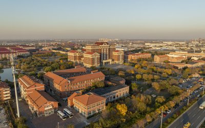 天津外国语大学滨海校区航拍