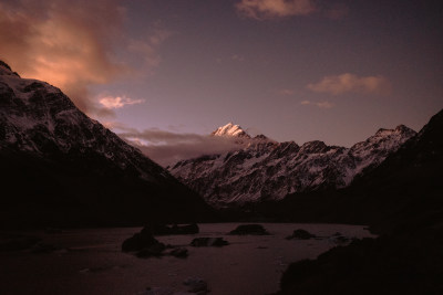 新西兰南岛HookerValleyTrack库克山脉