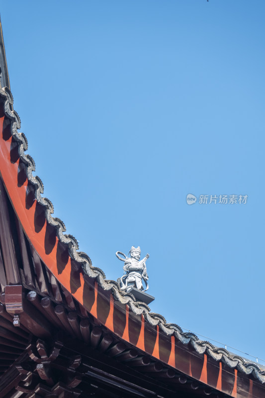 佛教寺庙屋顶装饰-苏州西园寺