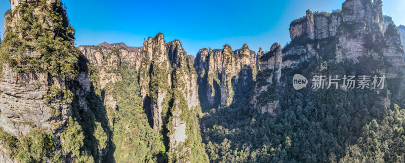 湖南张家界武陵源5A景区全景图