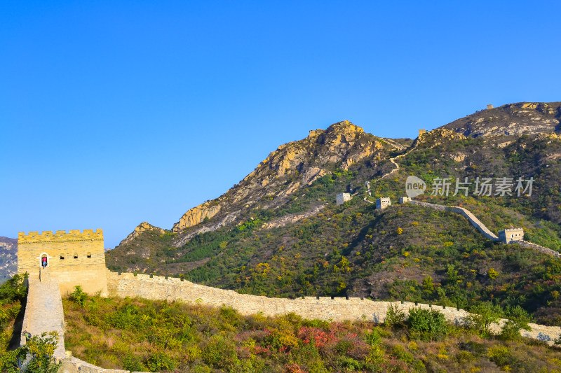 万里长城秋天自然风景