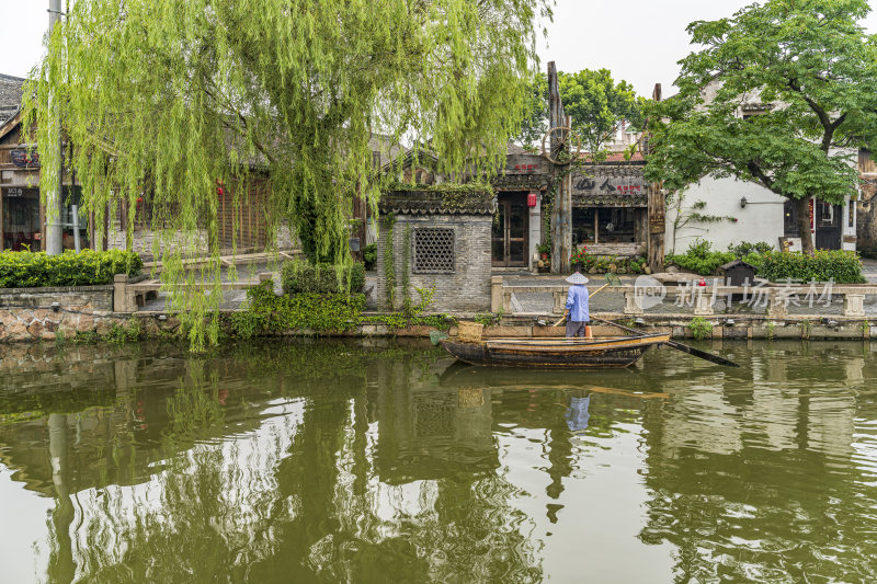 浙江嘉兴西塘古镇江南水乡风景