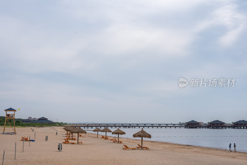 秦皇岛南戴河景区海边海滨海滩