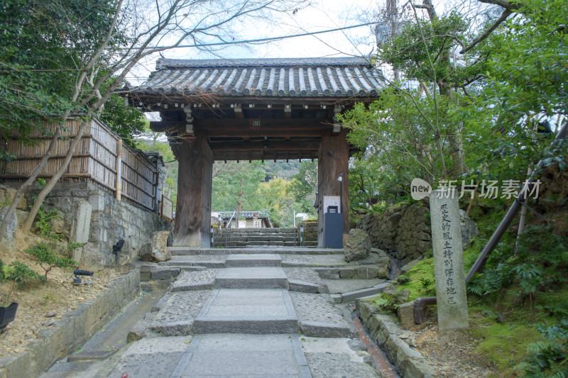 日本京都高台寺的山门台阶