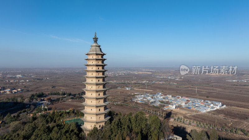 山西省佛教圣地景观万固寺历史文物