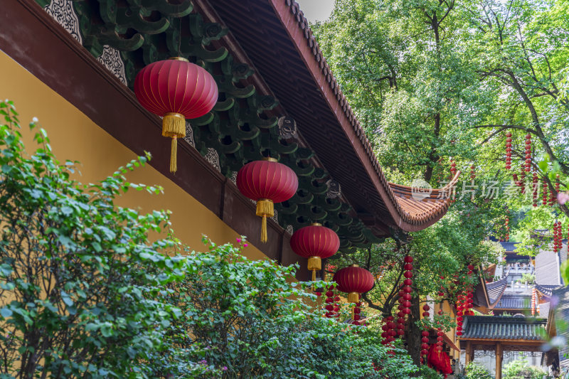 杭州飞来峰景区上天竺法喜禅寺古建筑