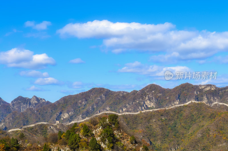 万里长城秋天自然风景