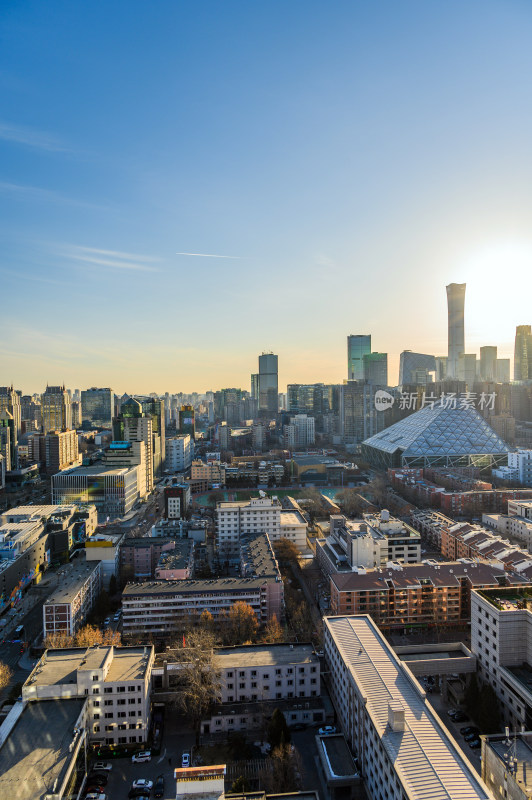 中国北京朝阳区城市建筑群