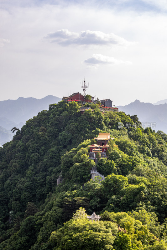 西安秦岭终南山南五台自然风光景点景观