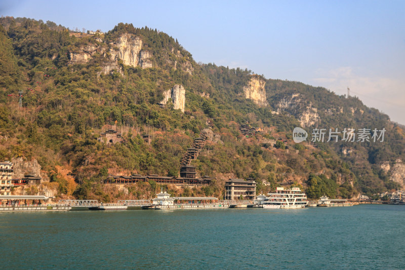 湖北宜昌三峡人家景区长江西陵峡灯影峡江域