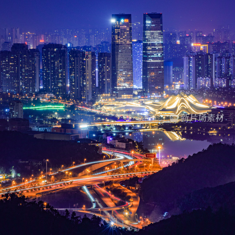 长沙梅溪湖大剧院夜景