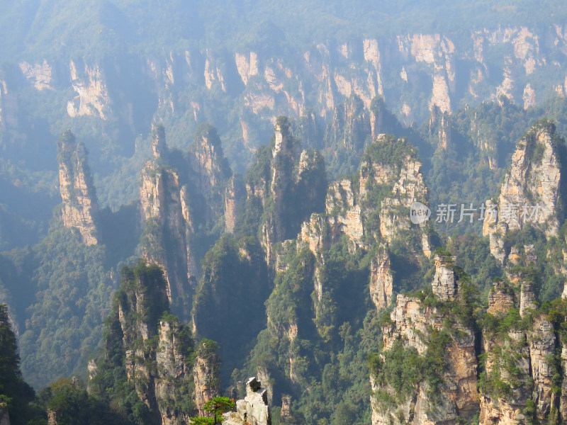 湖南张家界武陵源国家森林公园旅游风光