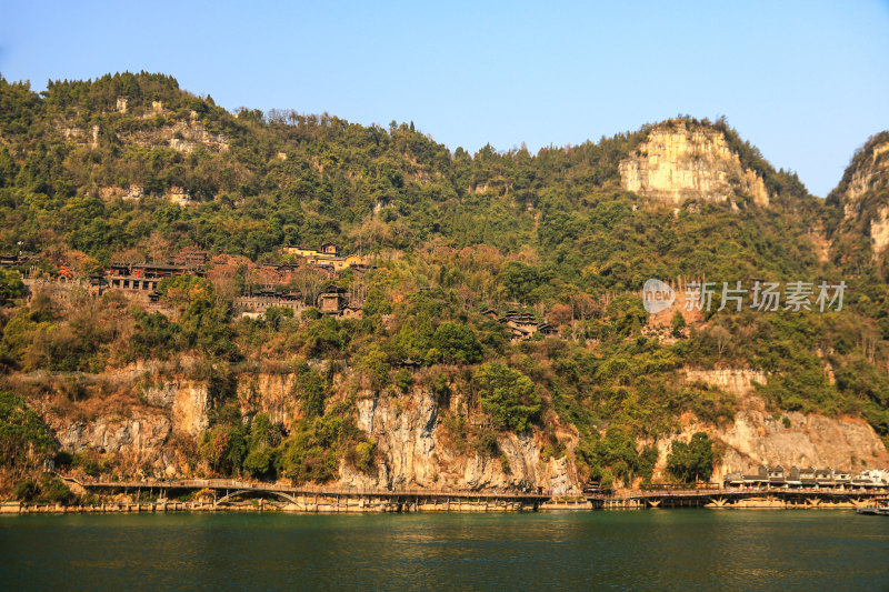 湖北宜昌三峡人家景区长江西陵峡灯影峡江域