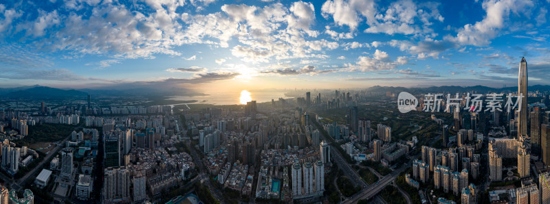 深圳城市风光航拍大全景