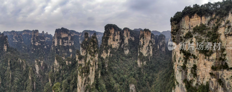 湖南张家界武陵源5A景区全景图