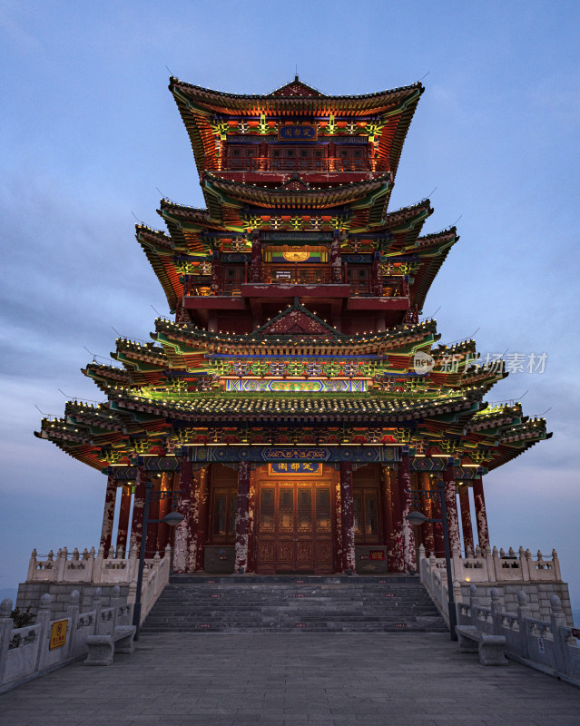 北京定都阁夜景