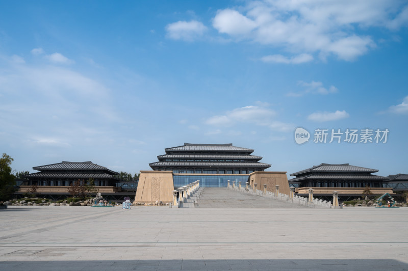 陕西历史博物馆秦汉馆展馆秦汉风格建筑外观