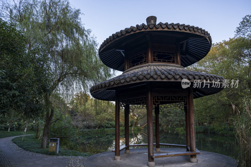 杭州西湖茅家埠江南水乡风景