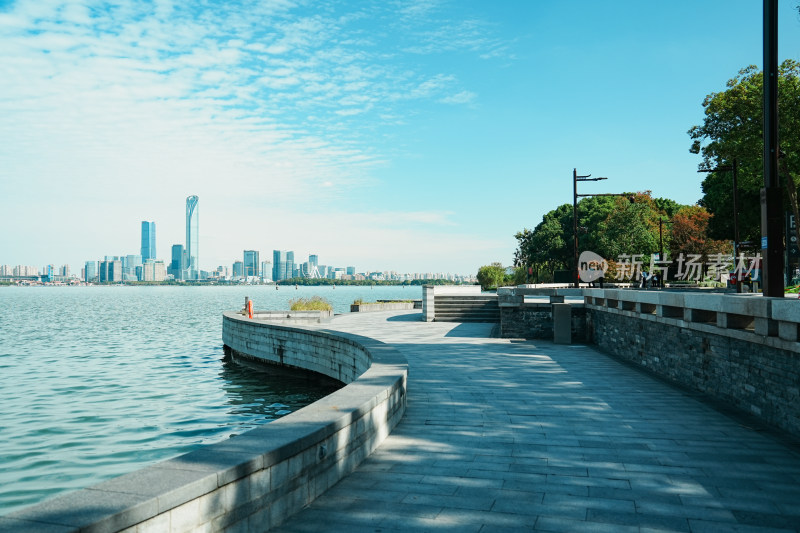 金鸡湖环湖步道