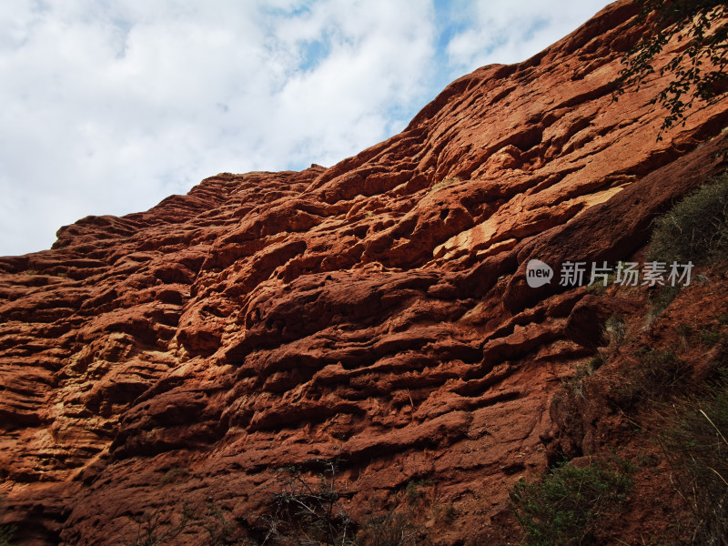 祖国西北自然景观七彩丹霞大峡谷