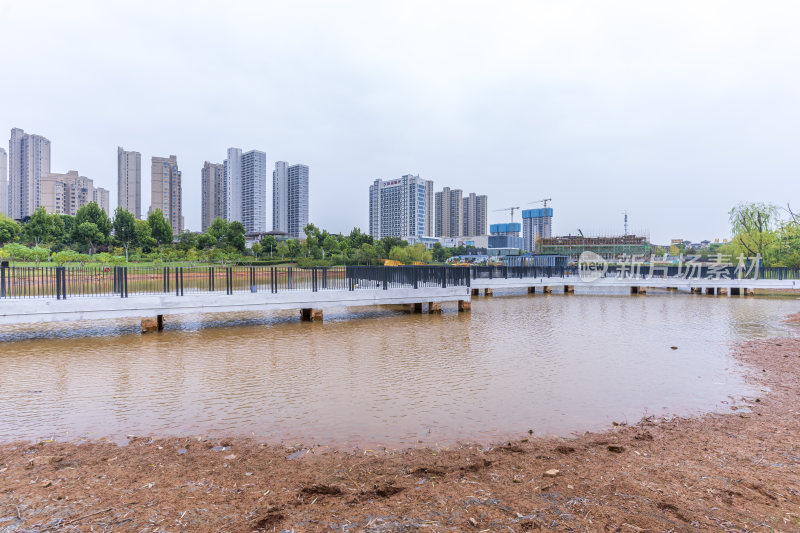 武汉江夏区韵湖湿地公园风景