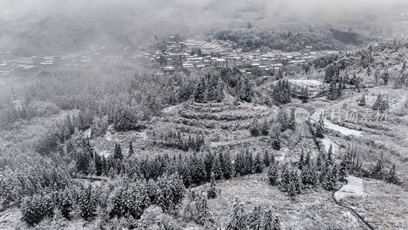 重庆酉阳：大雪纷飞赏雪忙