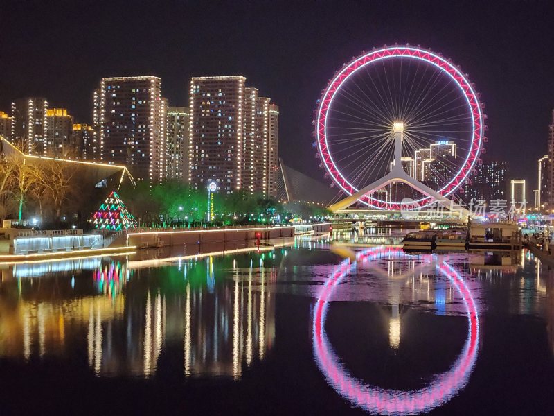 天津之眼夜景